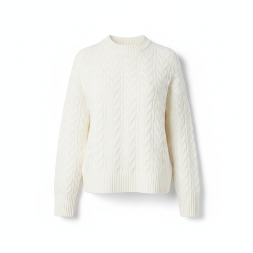 Chunky Knit Sweater — Snow product photo