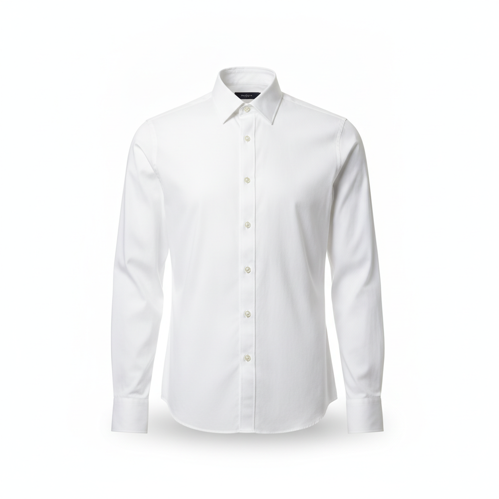 Classic Poplin Shirt — White product photo