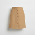 Corduroy Mini Skirt — Sand product photo