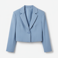 Cropped Blazer — Powder Blue product photo