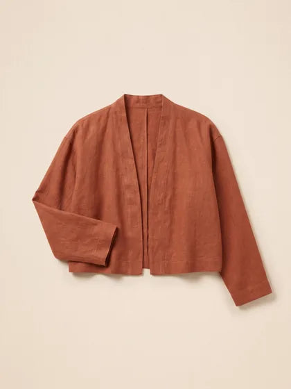Cropped Linen Jacket