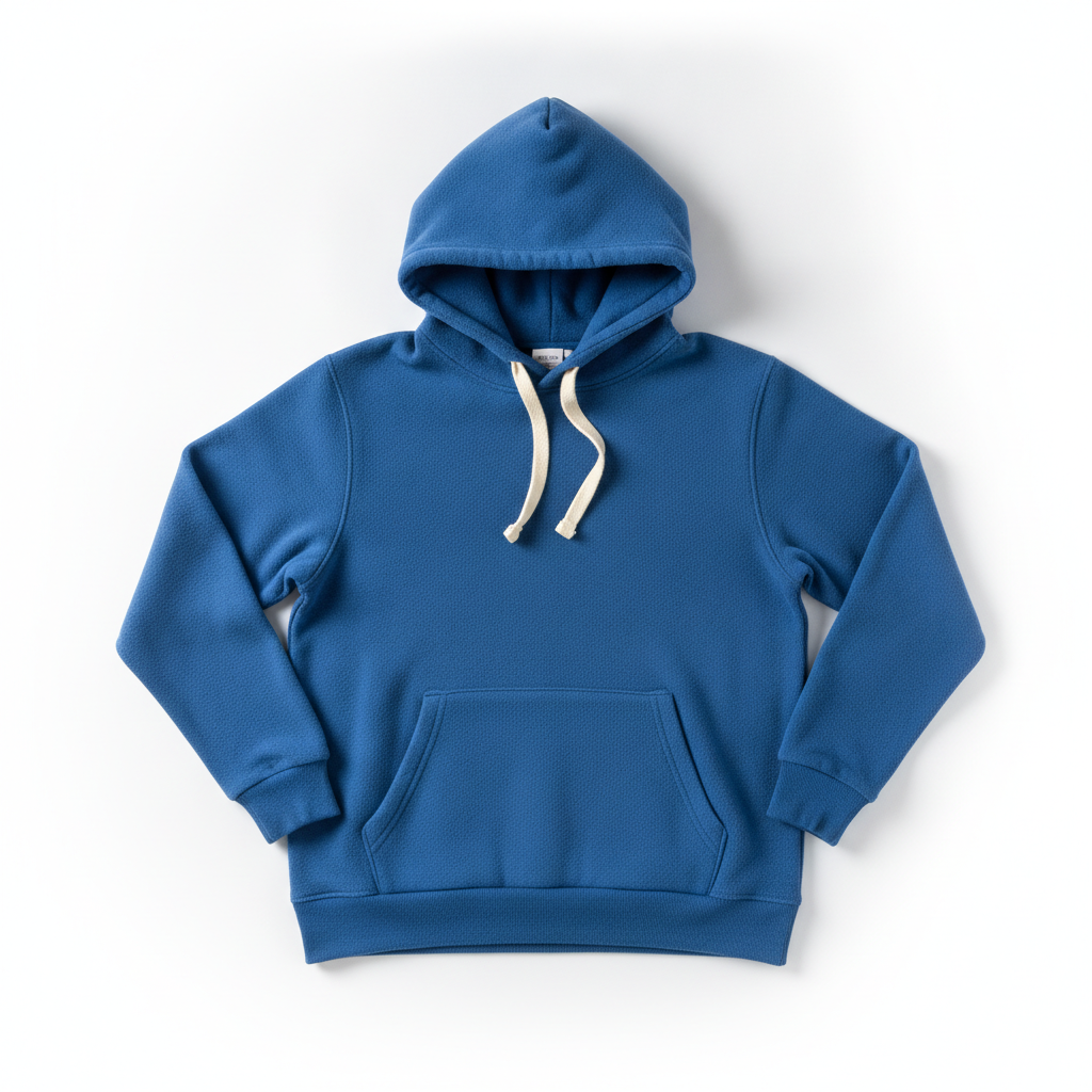 Fleece Hoodie — Cobalt product photo