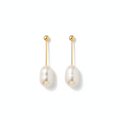 Pearl Drop Earrings — Ivory product photo