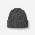 Ribbed Beanie — Charcoal product photo