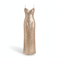 Sequin Evening Dress — Champagne product photo