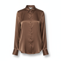 Silk-Touch Blouse — Mocha product photo