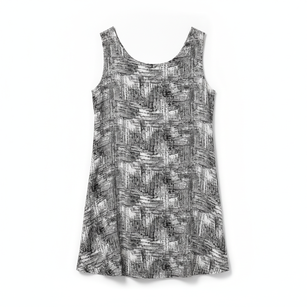 Summer Print Dress — Monochrome product photo