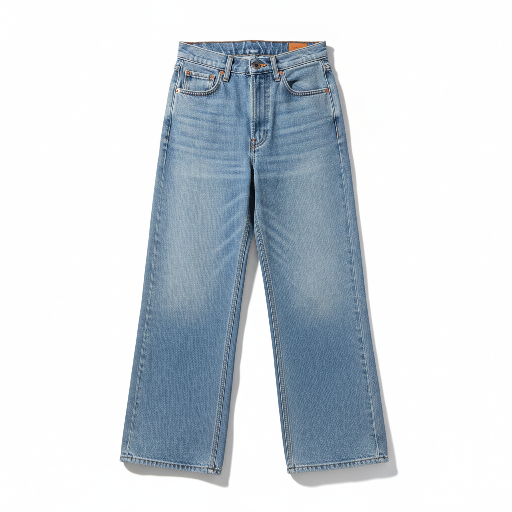 Wide-Leg Jean — Light Wash product photo